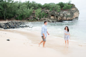 Shipwreck Beach Kauai engagement photographer