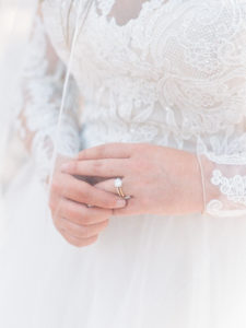 Charleston film photographer bride engagement ring