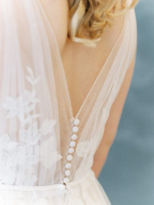 Watters by Wtoo gown buttons at Bateau Bridal Boutique 