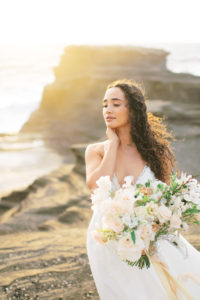 Oahu sunrise bridal portraits