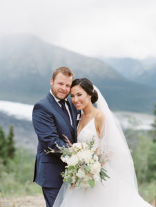 Matanuska Glacier wedding couple