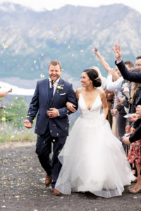 Matanuska Glacier wedding ceremony send off