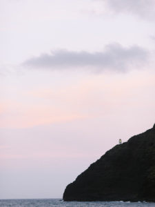 Makapu’u lighthouse at sunset