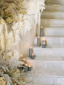 Sunstone Winery Italian style wedding lilac candles