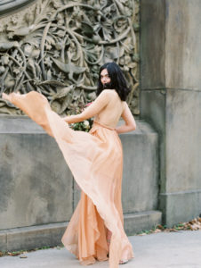 Bethesda Fountain elopement Leanne Marshall gown