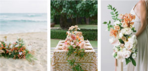 tropical wedding florals in Hawaii