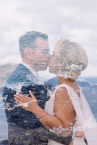 Hawaii Wedding Portraits double exposure